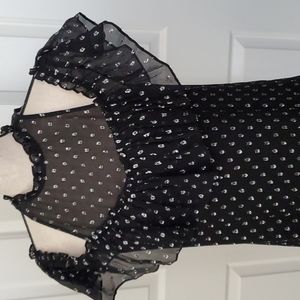 Rebecca Taylor Off the Shoulder Top Size 6